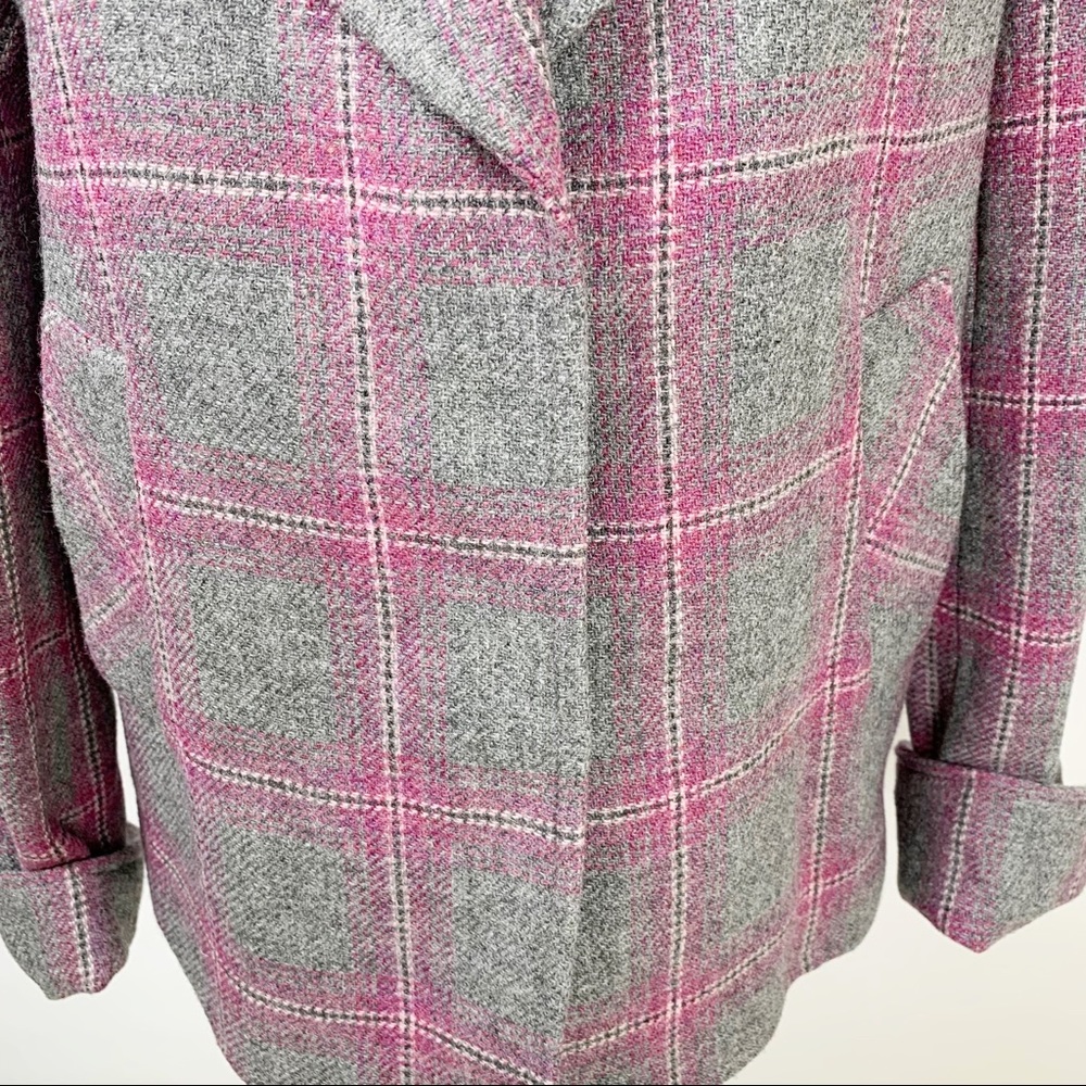 (4 for $20) TALBOTS Gray Wool Blend Blazer Sz 6 - Picture 6 of 7